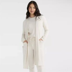INDUSTRY REPUBLIC CLOTHING Chic Creamy Ultra Soft Long Cardigan size XS